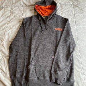 HOKA/rabbit Mister Hood, Charcoal/Orange, Men's Medium